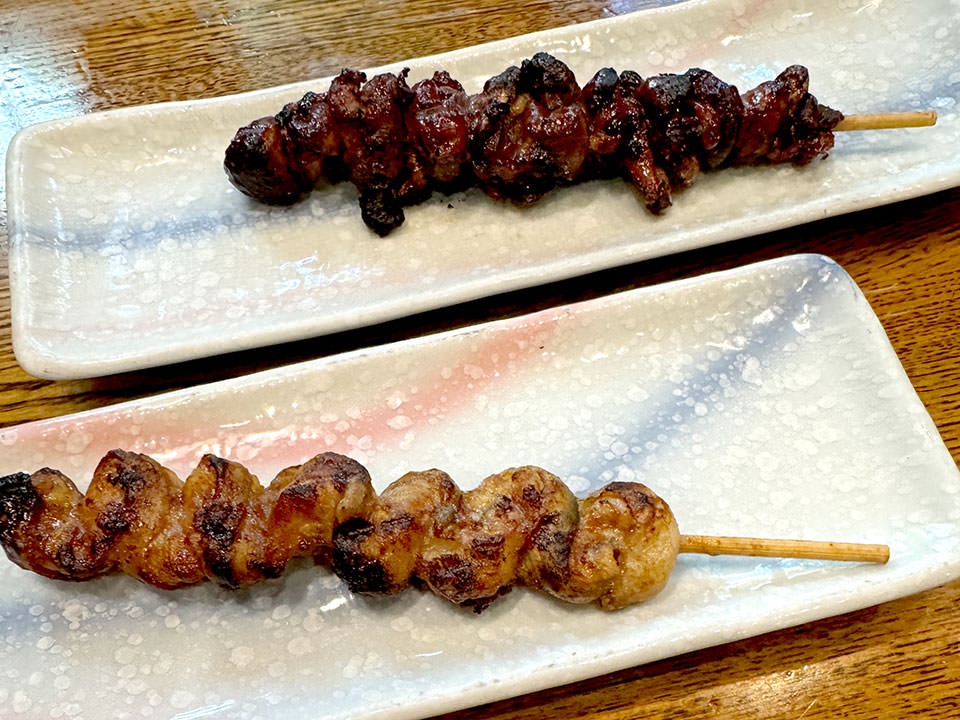 うなぎの肝焼き・うなぎのくりから焼き