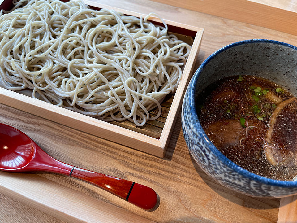 青森県産津軽鴨のせいろ蕎麦