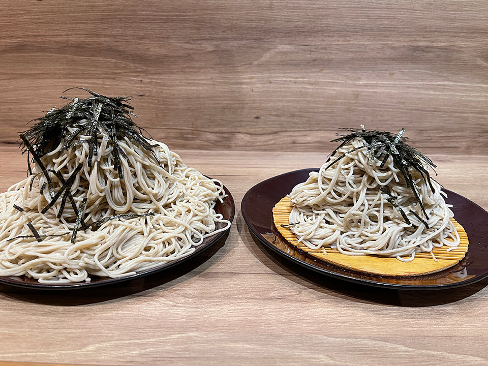 お蕎麦の量がとにかく多い