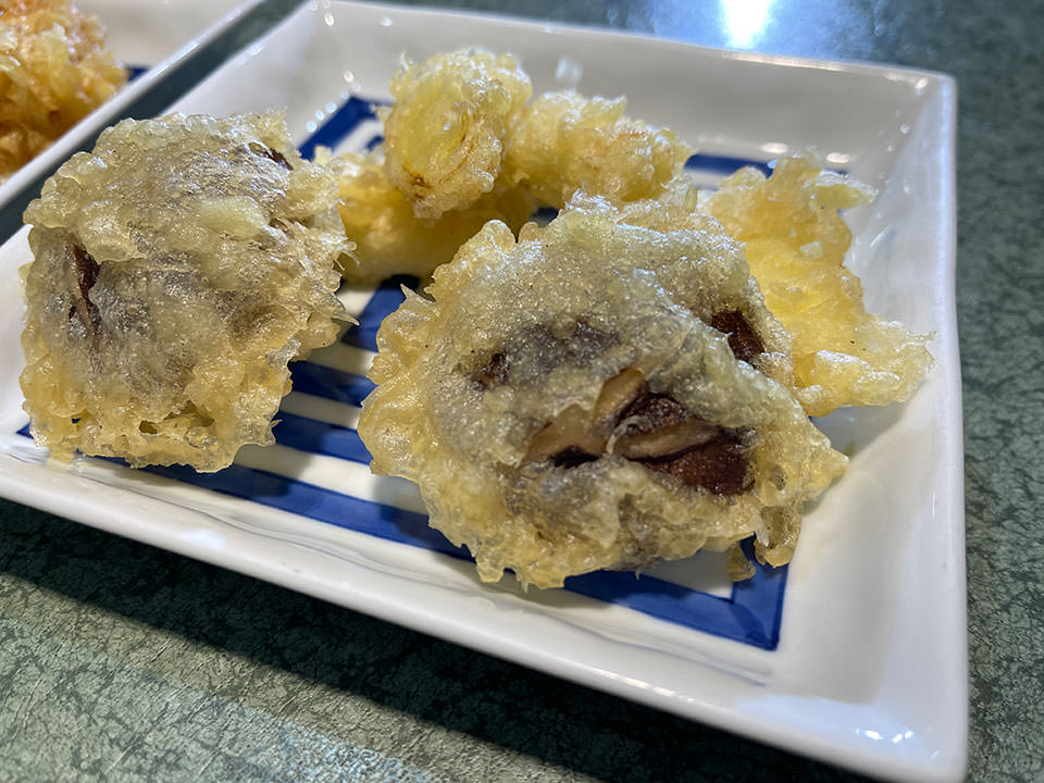 天ぷらも一品ずつトッピングメニュー