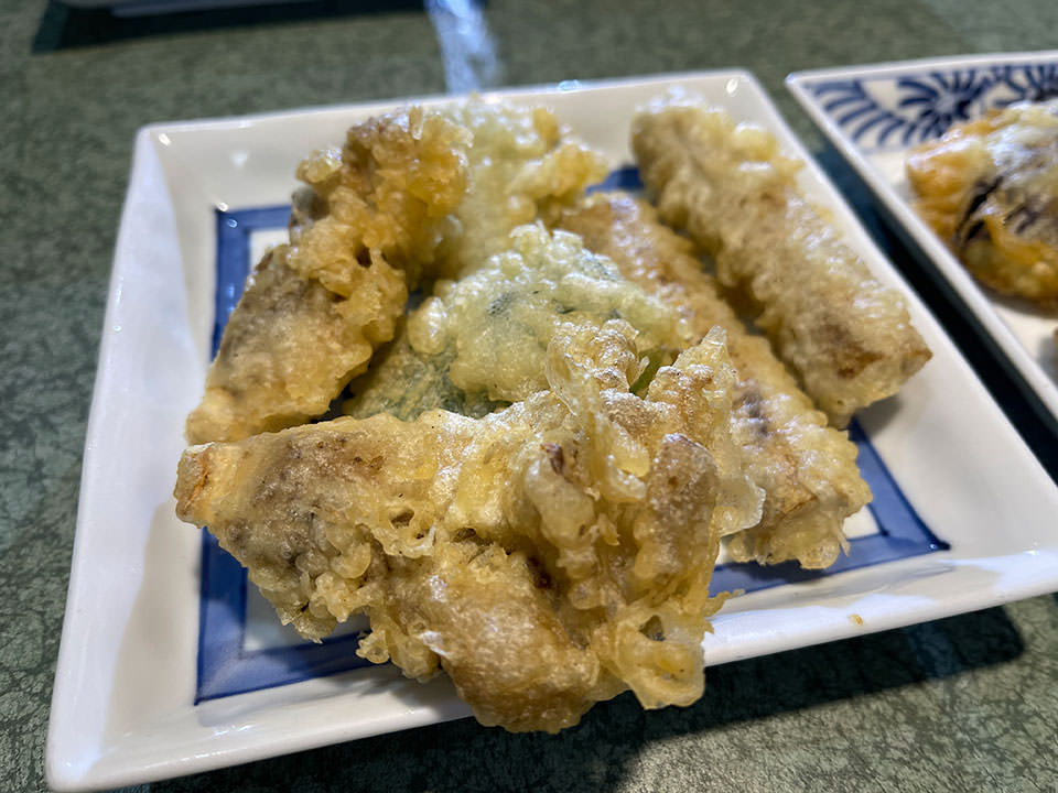 天ぷらも一品ずつトッピングメニュー