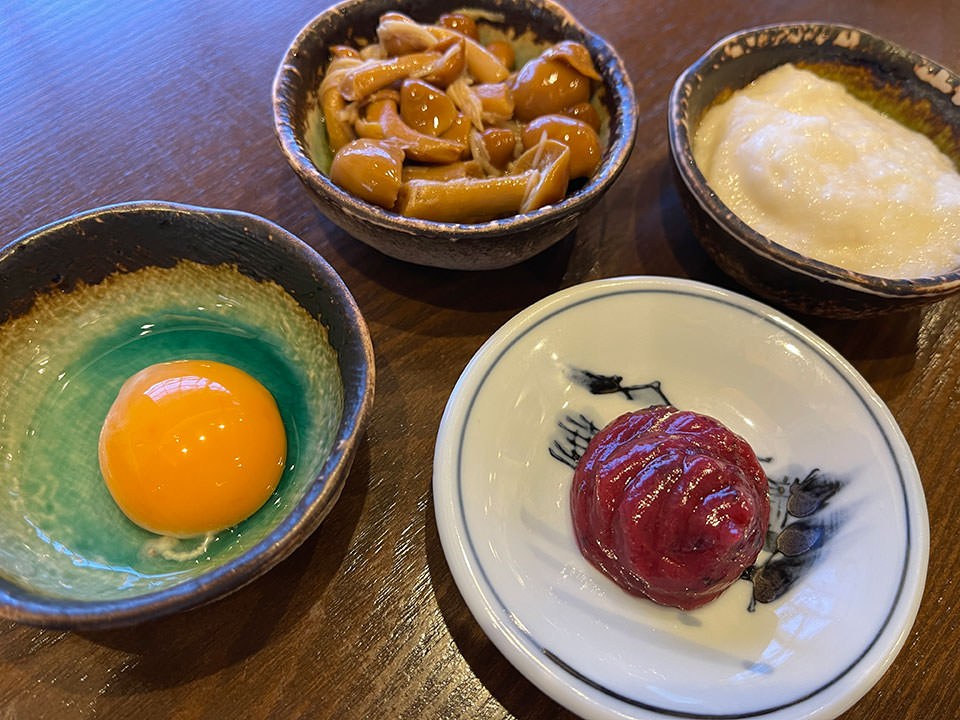 自分好みのオリジナル磯おろし蕎麦